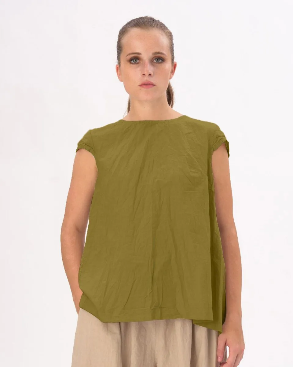 Tiered Waist Ruffled Organic Shirt
