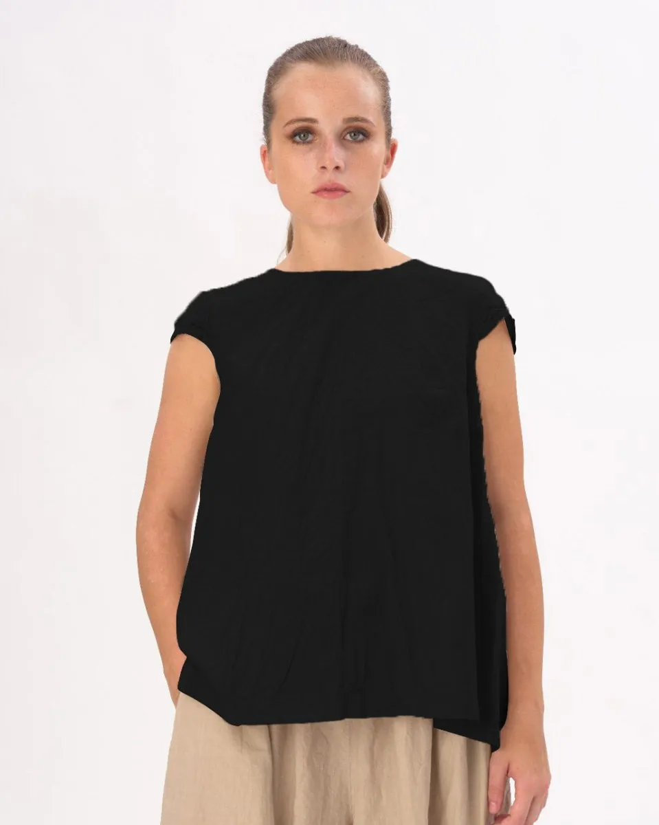 Tiered Waist Ruffled Organic Shirt