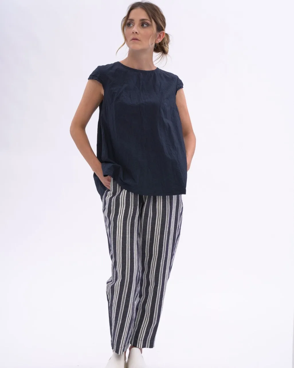 Tiered Waist Ruffled Organic Shirt
