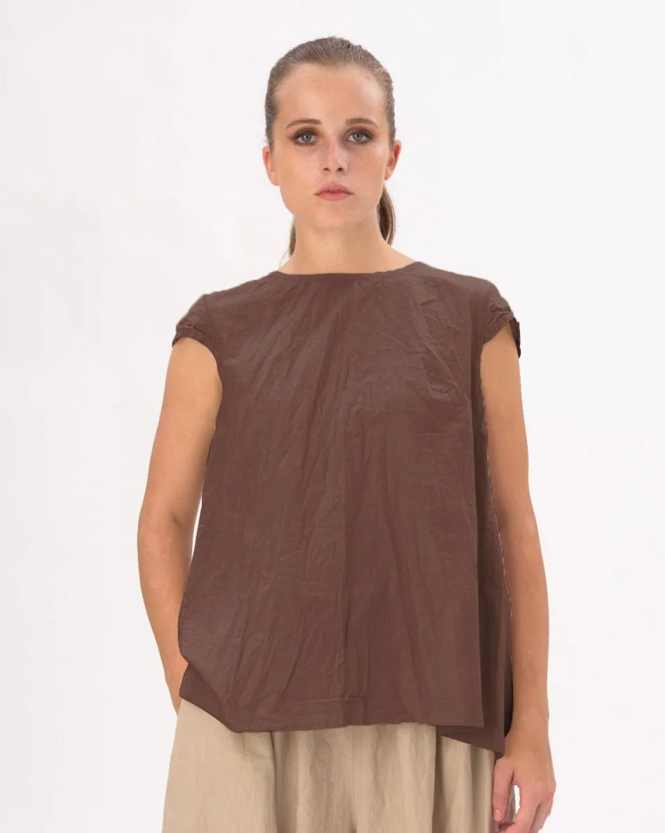 Tiered Waist Ruffled Organic Shirt