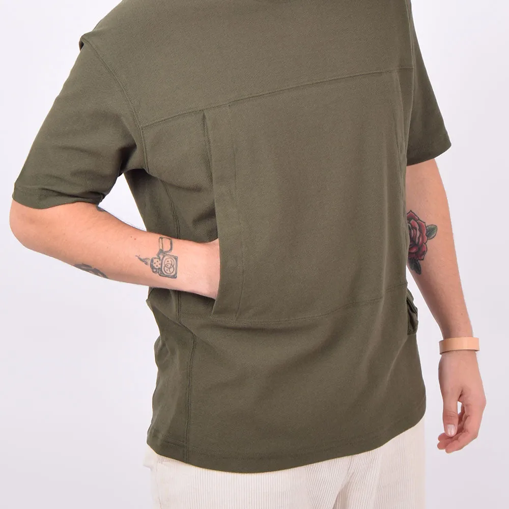TMCAZ Olive Smock Pocket Tee