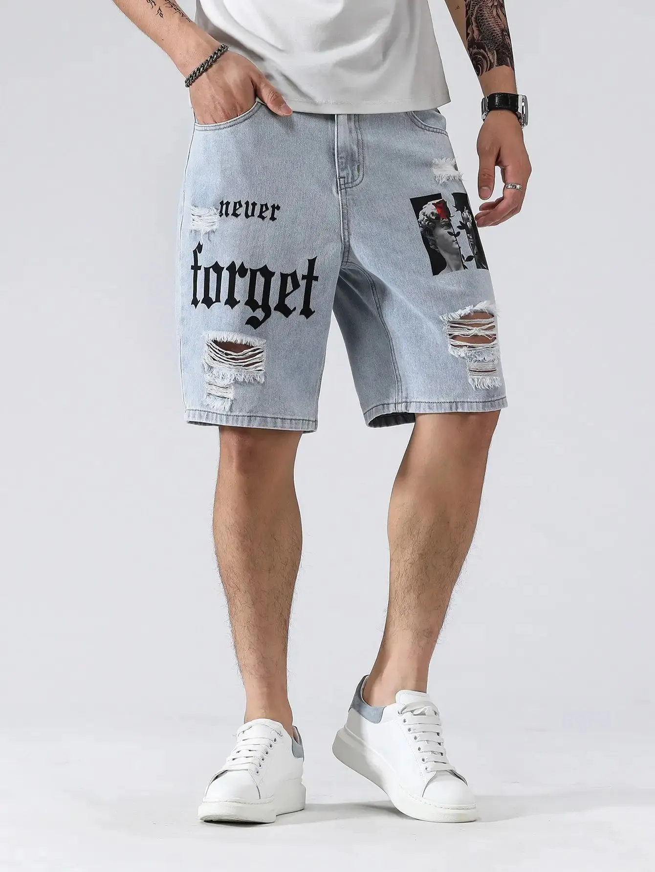 TrendFlex Stretch Denim Shorts für Herren