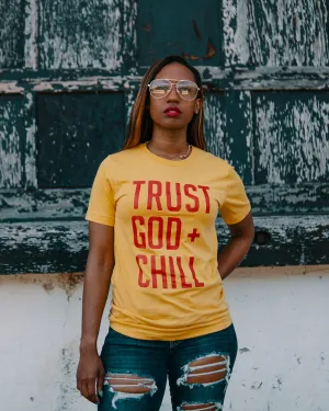 Trust God   Chill Adult Box T-Shirt