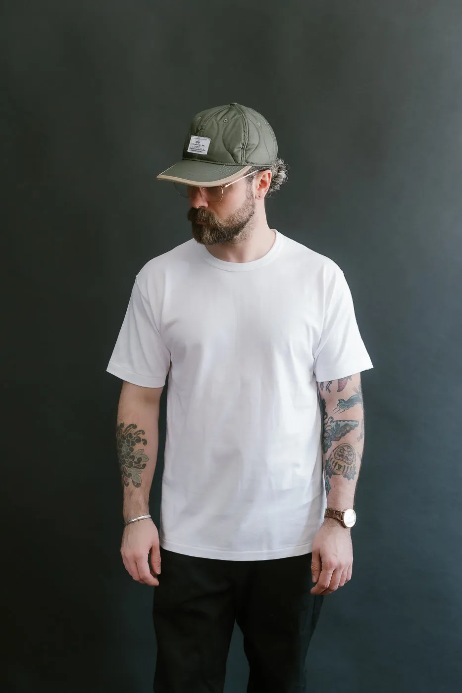 Ultimate Pima Tsuriami Crewneck T-Shirt - White