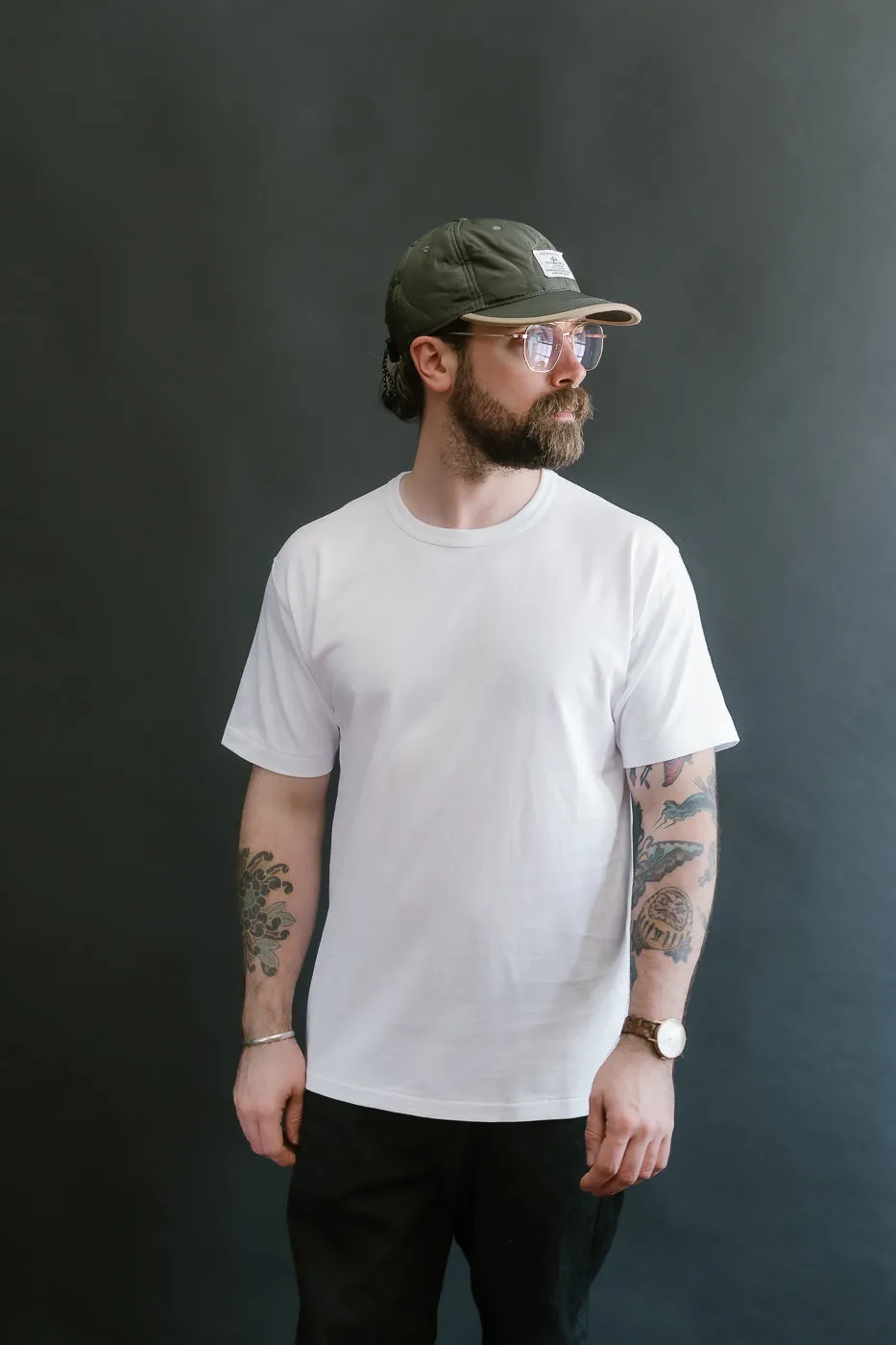 Ultimate Pima Tsuriami Crewneck T-Shirt - White
