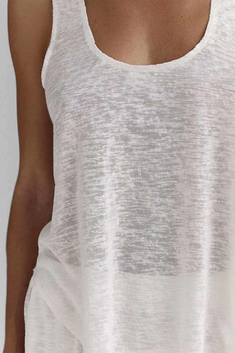UNF4236 Solid Top Tank & Pants Set