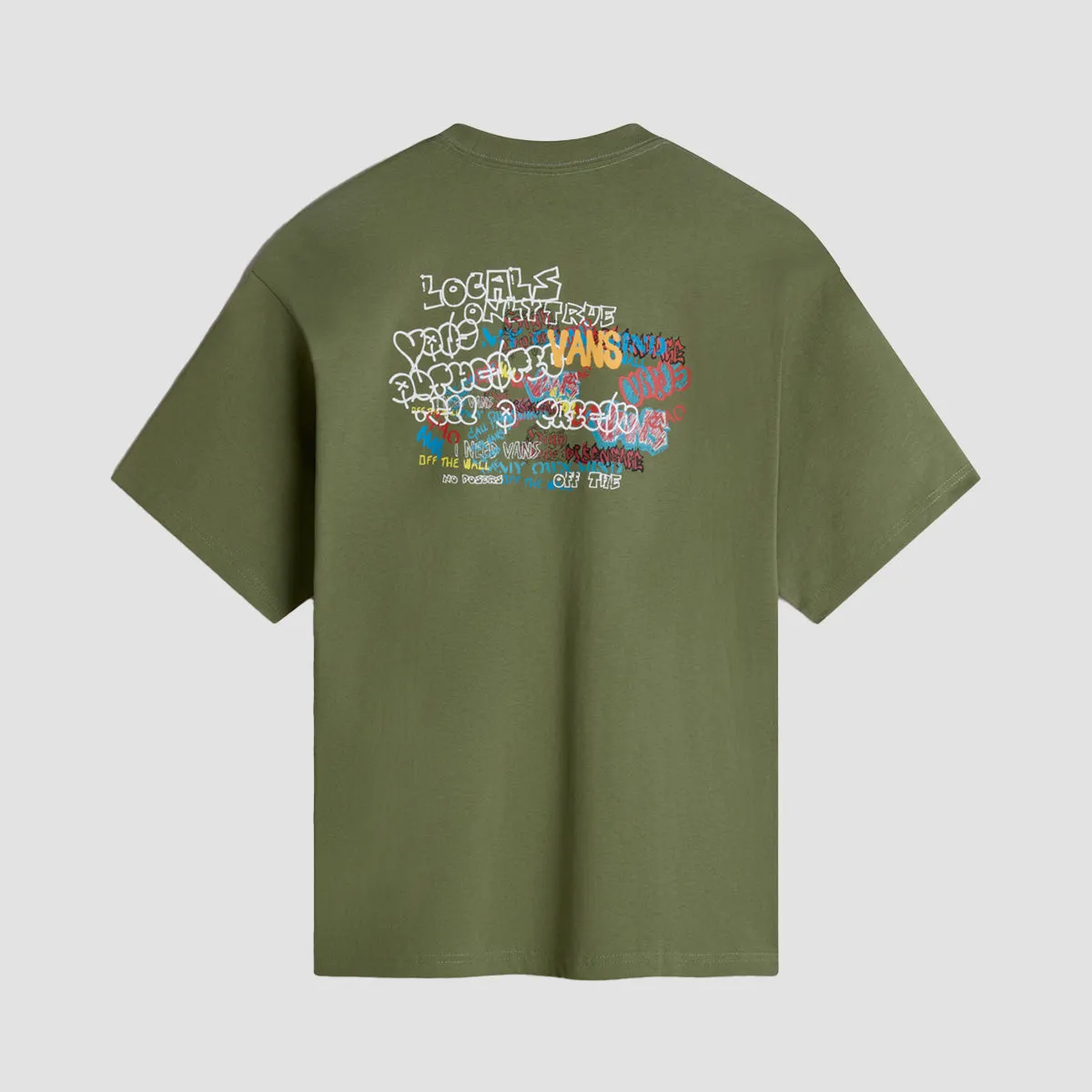 Vans Local Pub Spray Loose T-Shirt Olivine