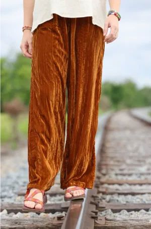 Velveteen Vibes Flowy Pants
