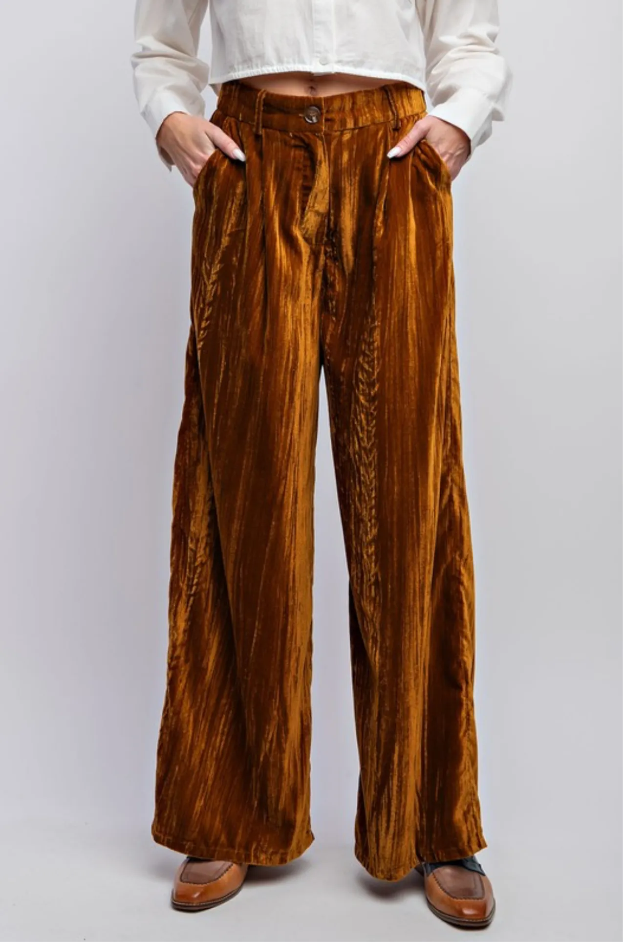Velveteen Vibes Flowy Pants