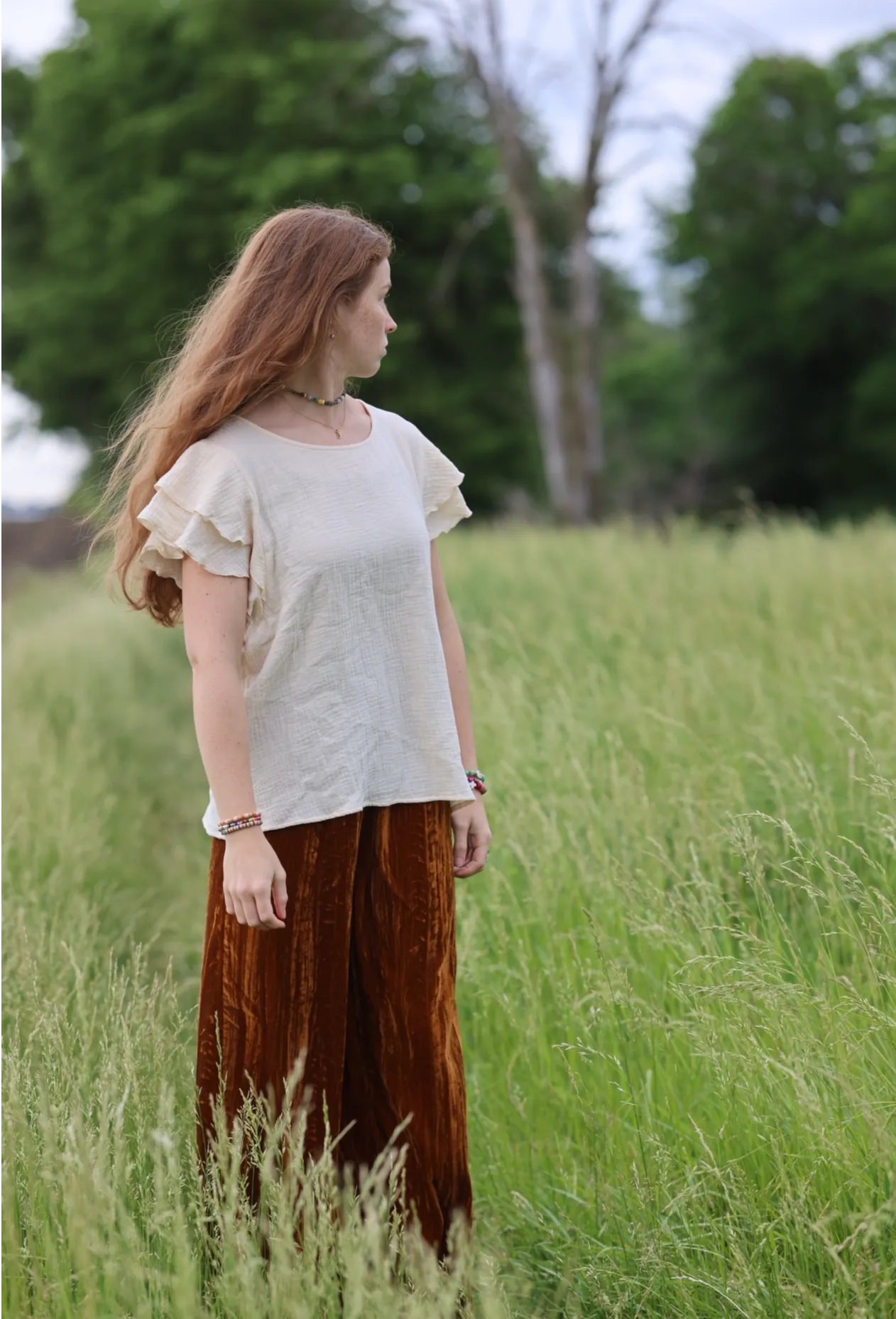 Velveteen Vibes Flowy Pants