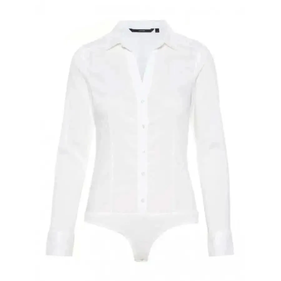 Vero Moda Women's Classic White Long Sleeve Shirt