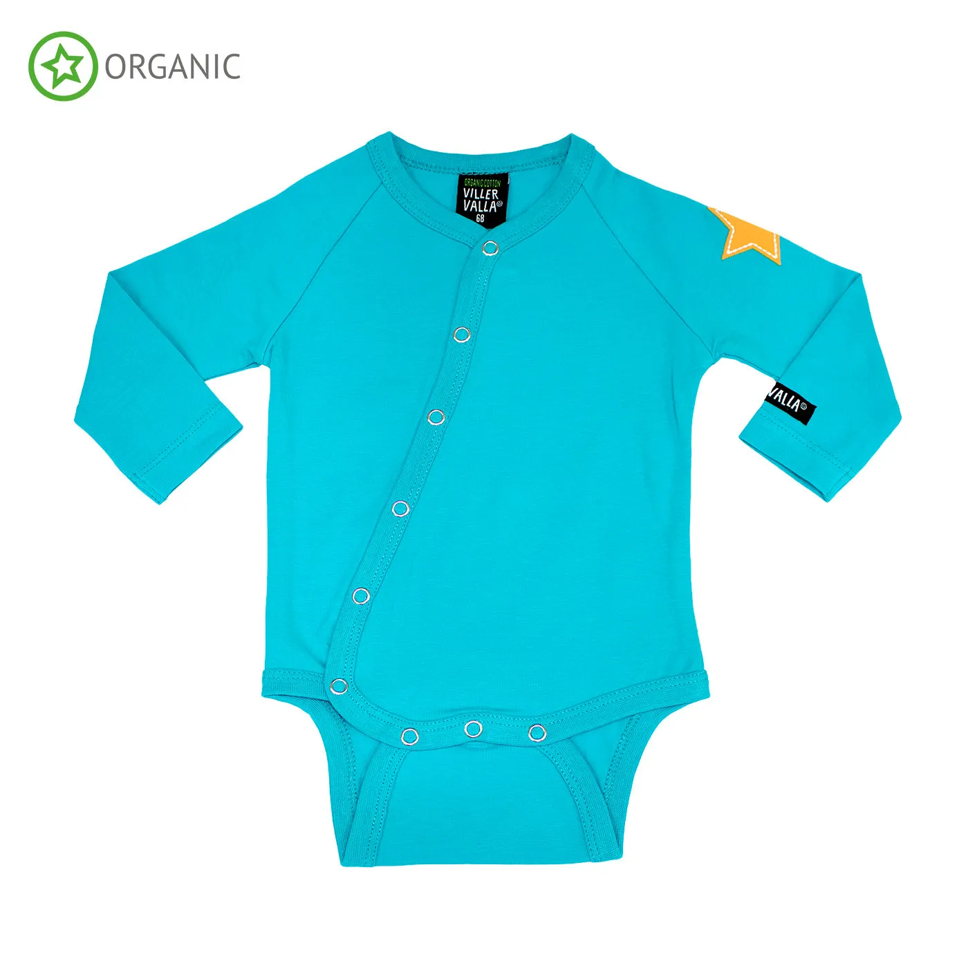 Villervalla - Solid Basics - LS Bodysuit - Reef (Blue)