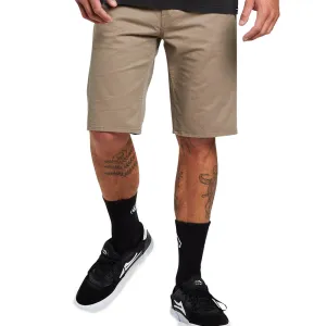 VOLCOM SOLVER LITE 5 POCKET SHORT BRINDLE