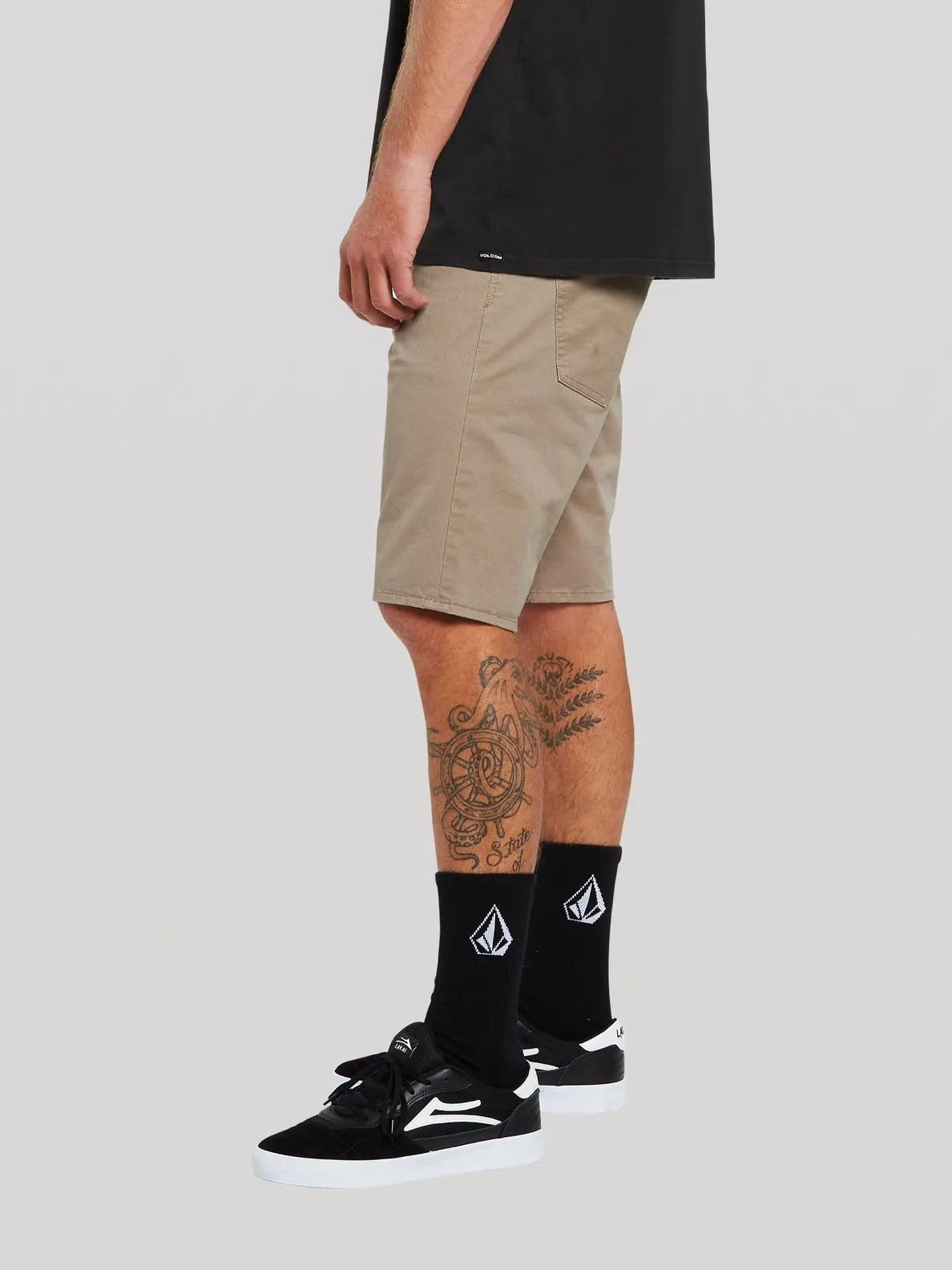 VOLCOM SOLVER LITE 5 POCKET SHORT BRINDLE