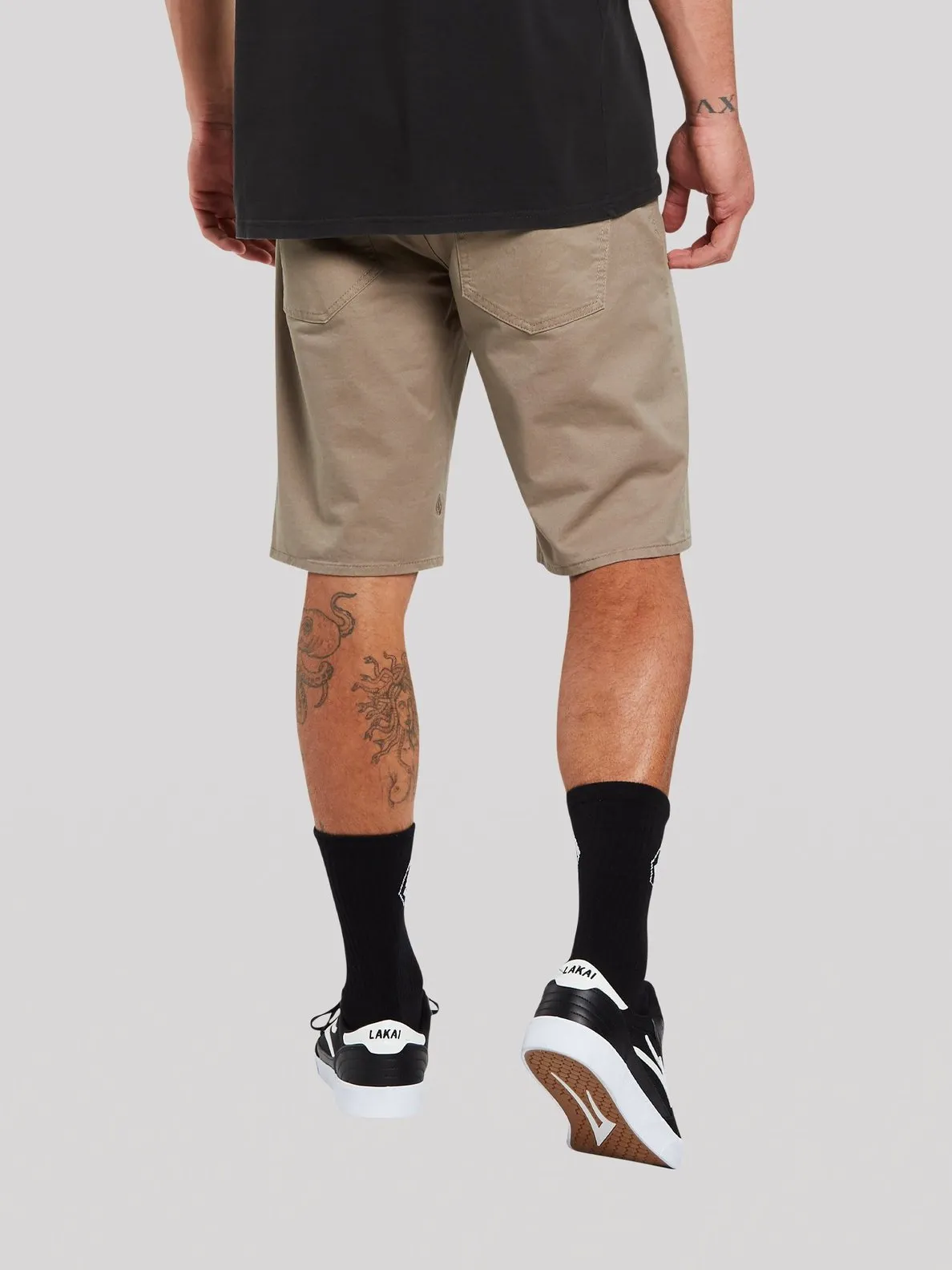 VOLCOM SOLVER LITE 5 POCKET SHORT BRINDLE