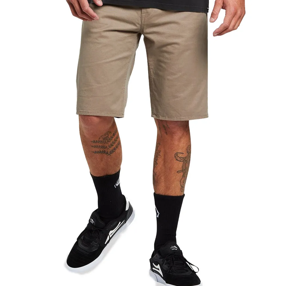 VOLCOM SOLVER LITE 5 POCKET SHORT BRINDLE