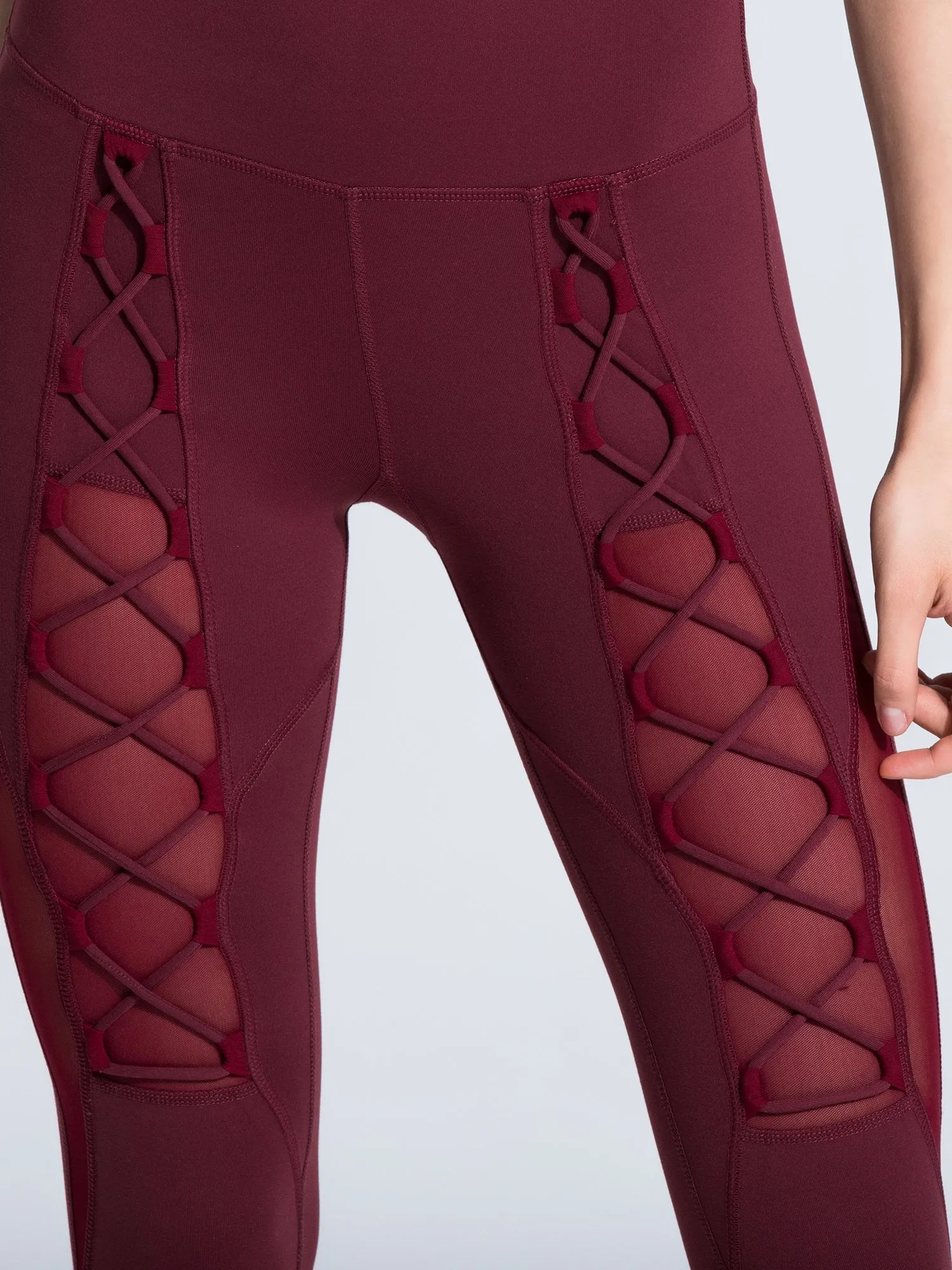 VORTEX PANTS, BORDEAUX/BORDEAUX MESH