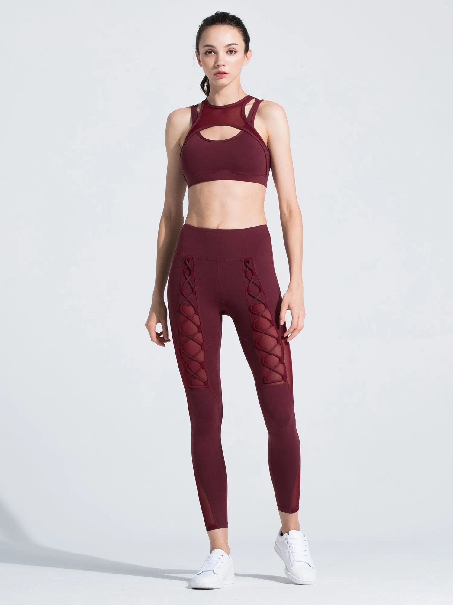 VORTEX PANTS, BORDEAUX/BORDEAUX MESH