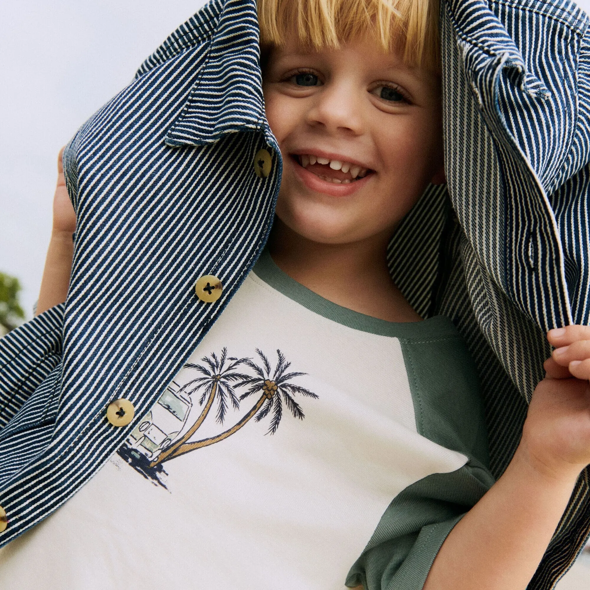 [Wheat] T-Shirt S/S Hector - Ivory