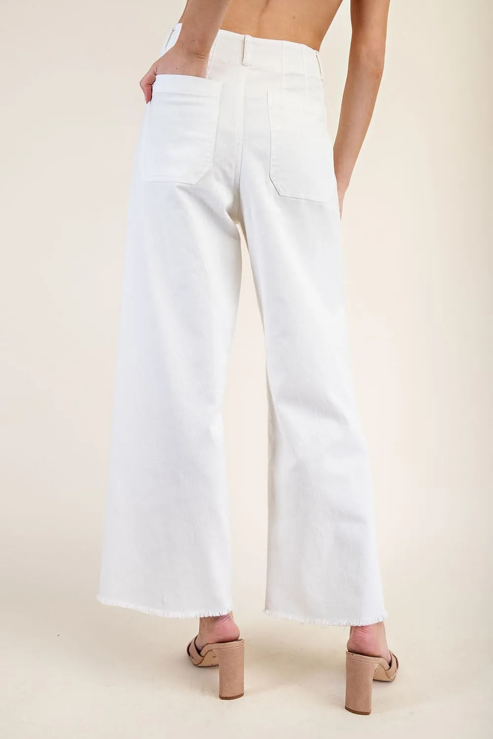 White Straight Leg Pants