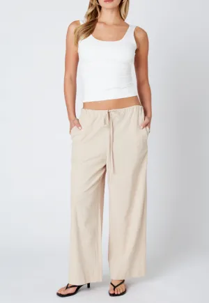 Wide Leg Front Tie Pants