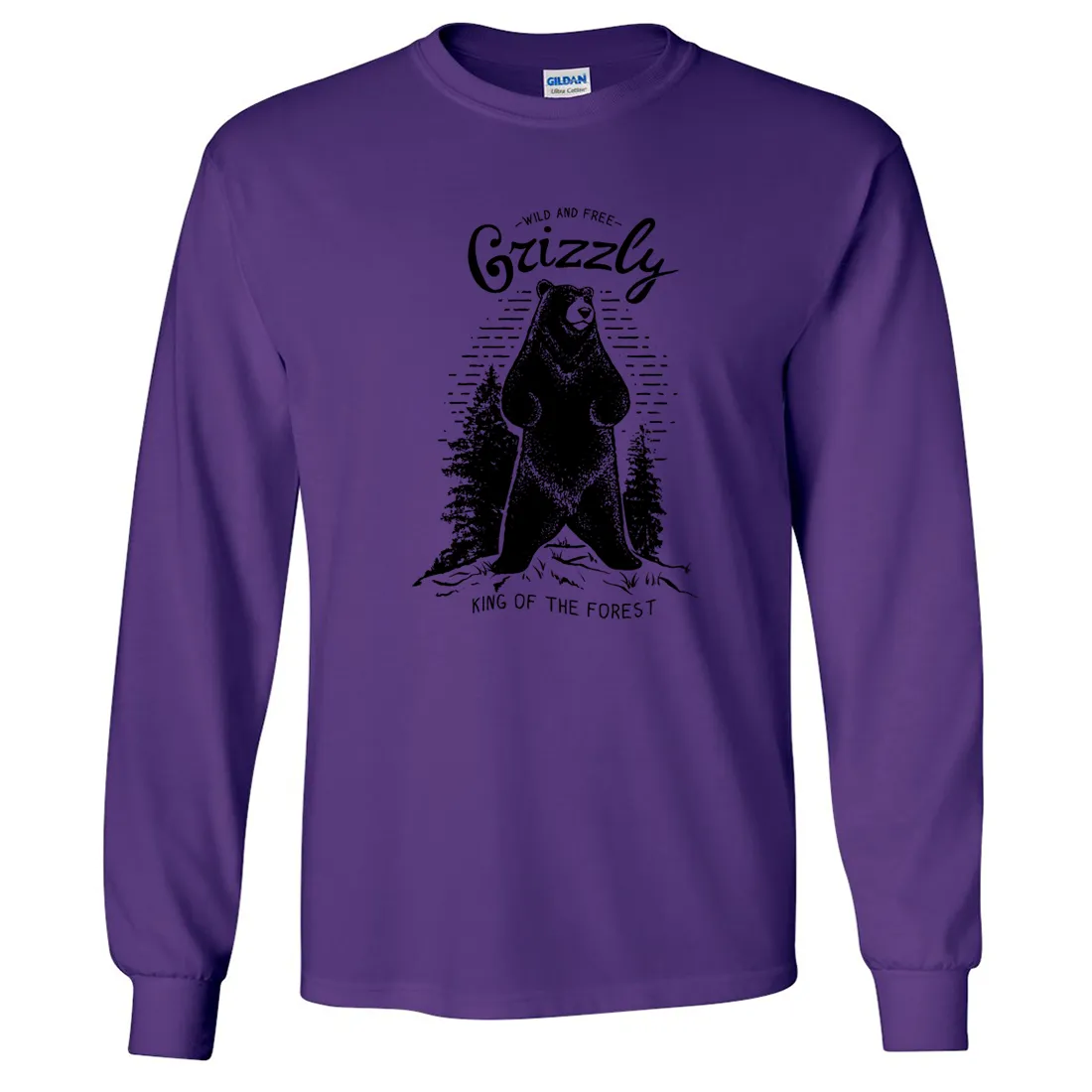 Wild And Free Grizzly Long Sleeve Shirt