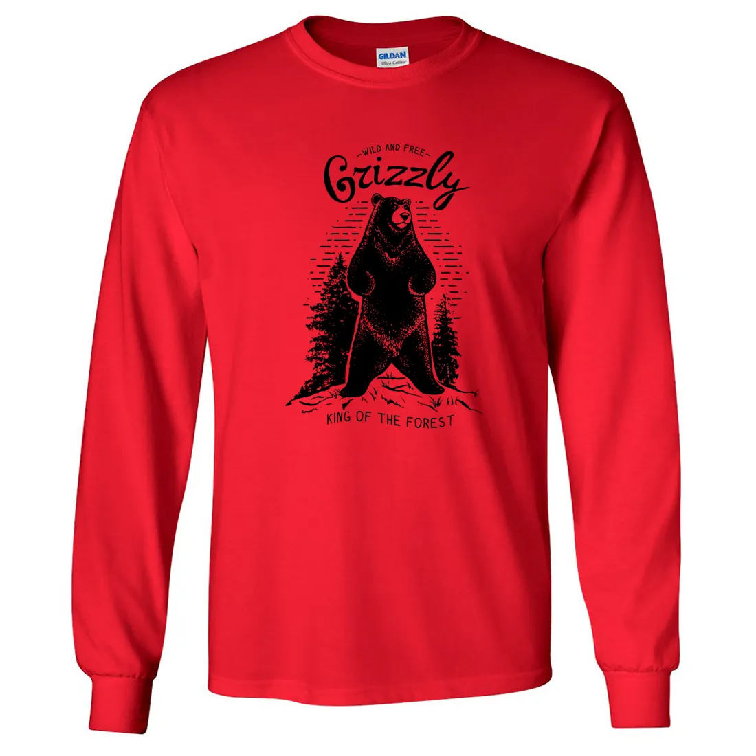Wild And Free Grizzly Long Sleeve Shirt