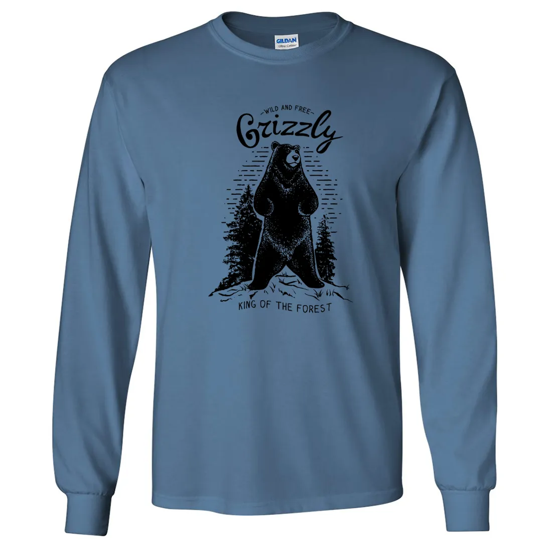 Wild And Free Grizzly Long Sleeve Shirt