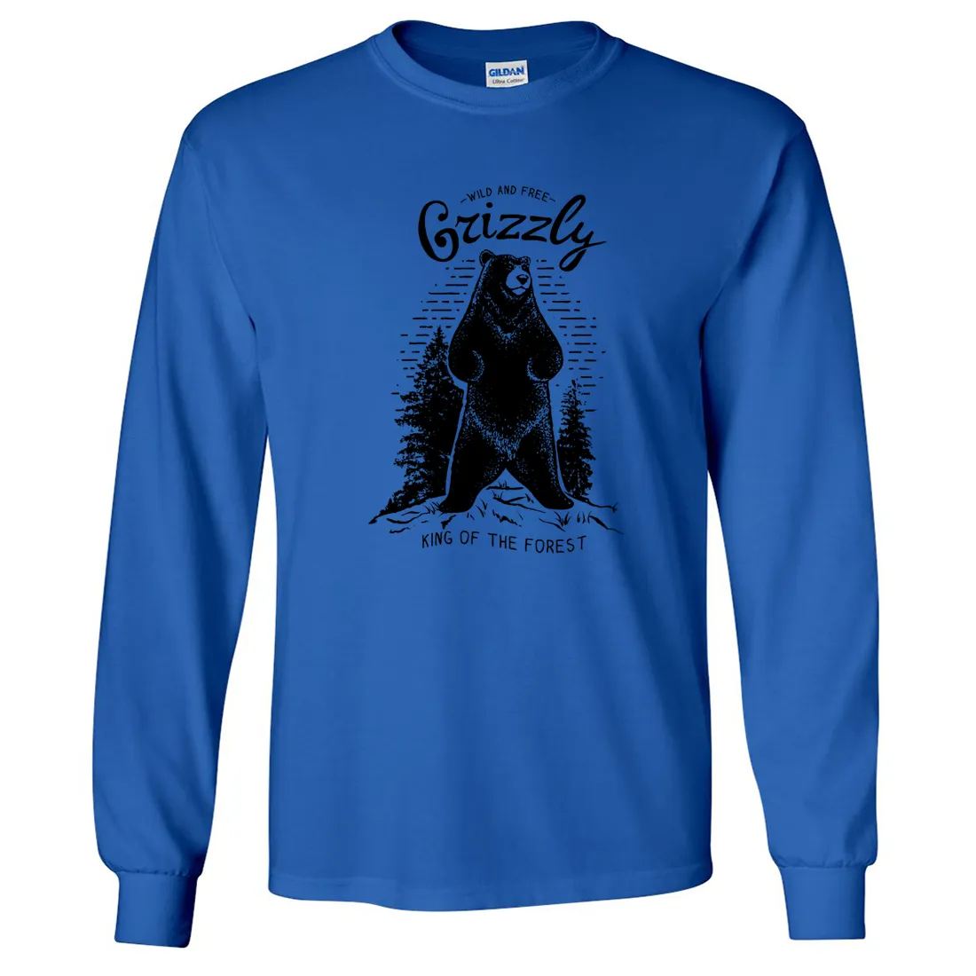 Wild And Free Grizzly Long Sleeve Shirt