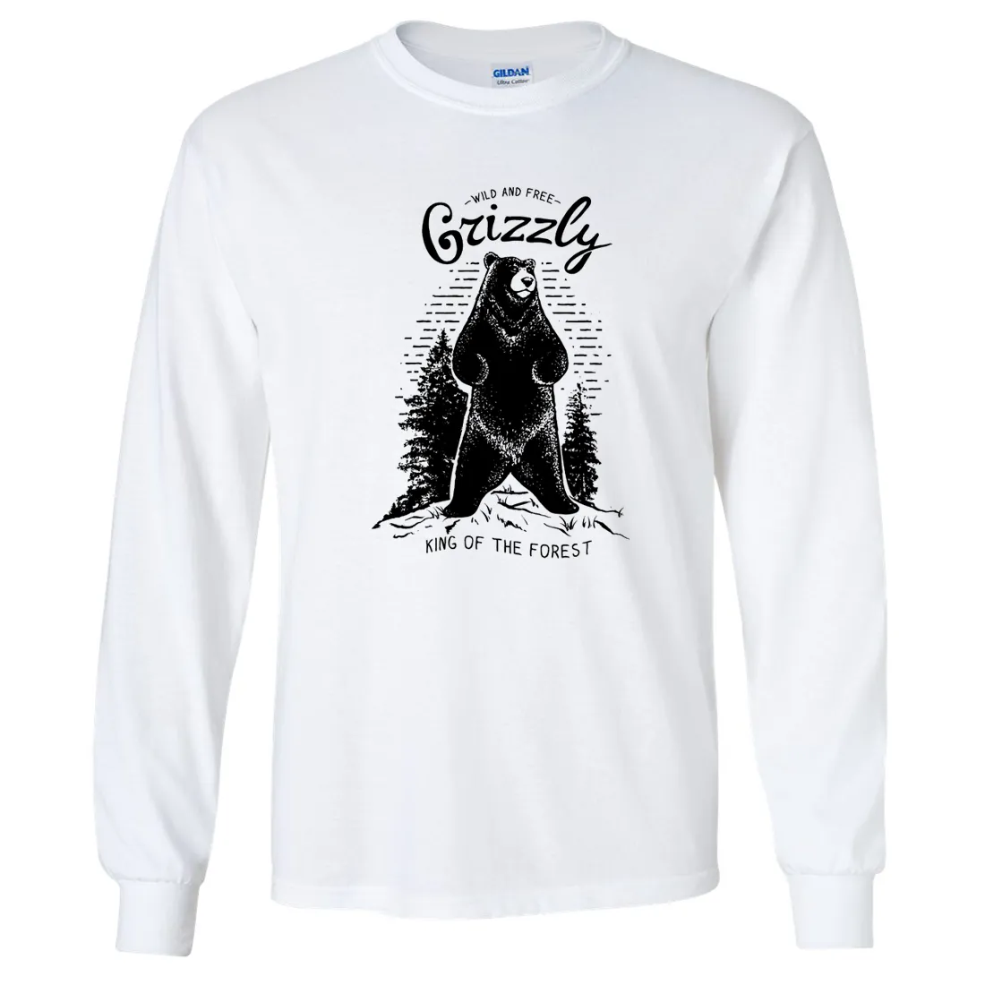 Wild And Free Grizzly Long Sleeve Shirt