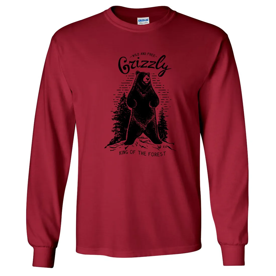 Wild And Free Grizzly Long Sleeve Shirt