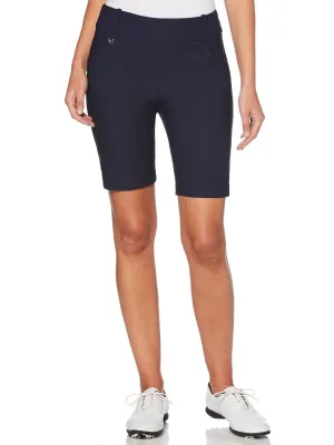 Womens 9.5" Inseam Tech Stretch Solid Short