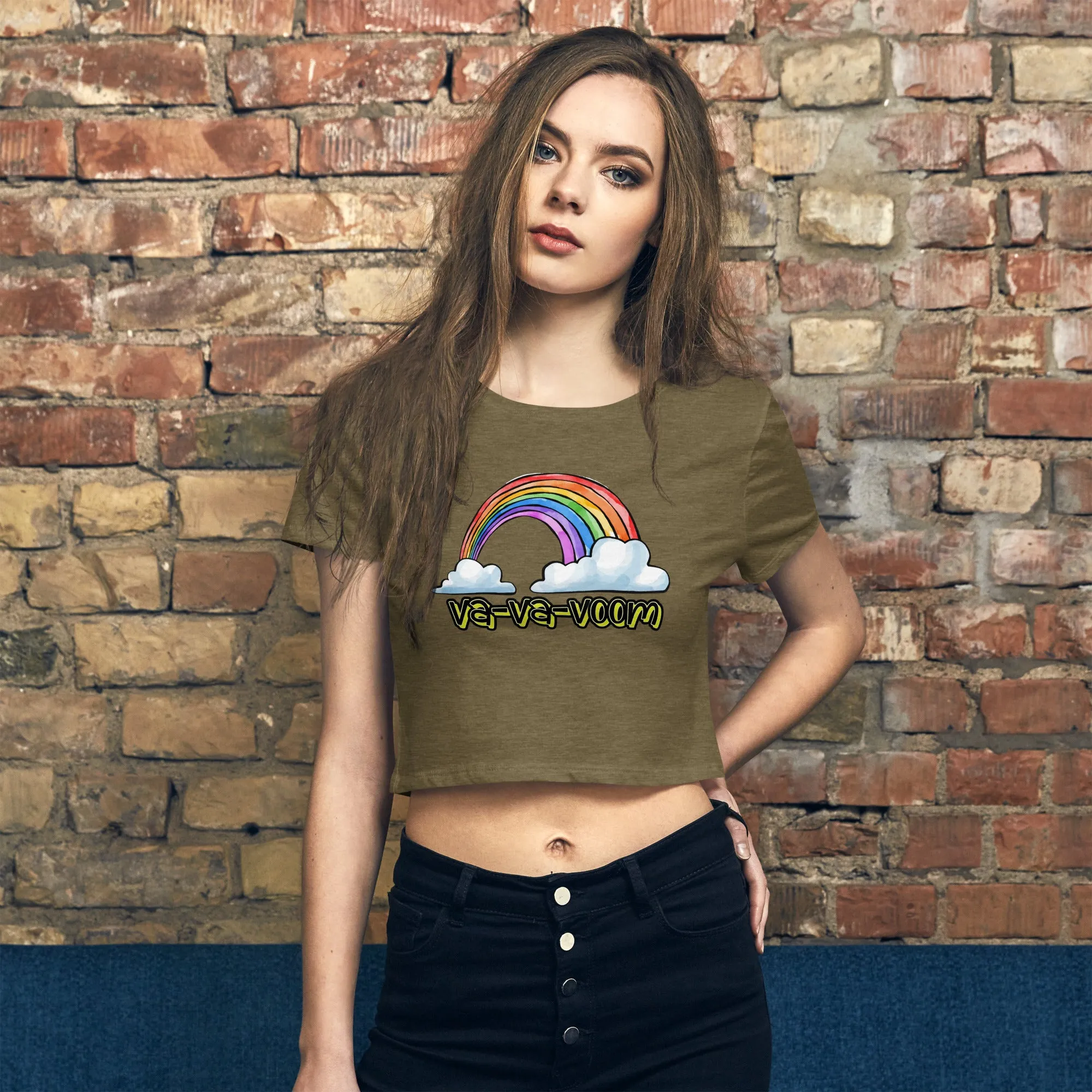 Women’s Crop Tee - Va Va Voom!