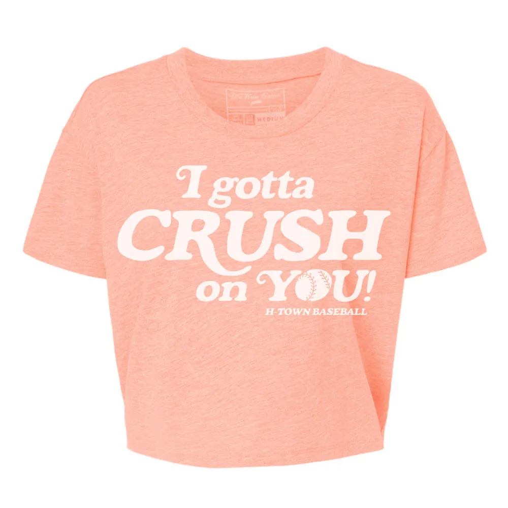 WOMEN'S - Crush on You | Sunset Coral Flowy Crop