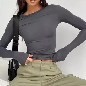 Women's Long Sleeve Slim Fit Casual Tee