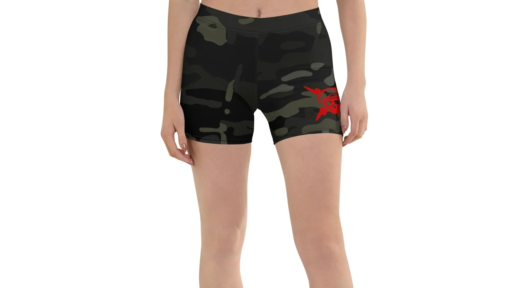 Women’s Multicam Black Stretch Shorts
