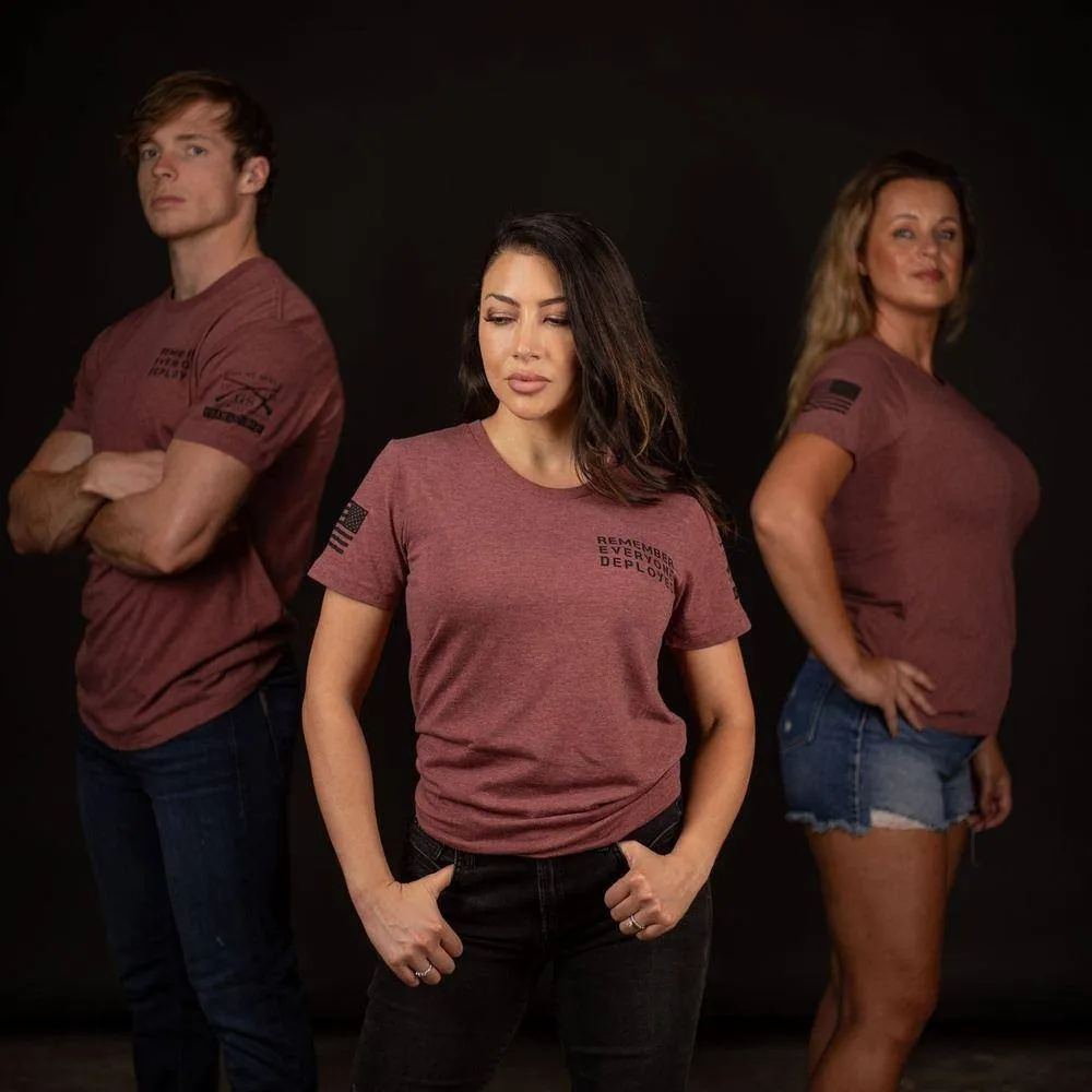 Women's R.E.D. All Forces Club Exclusive T-Shirt - Burgundy Heather