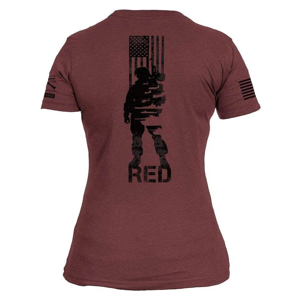 Women's R.E.D. All Forces Club Exclusive T-Shirt - Burgundy Heather