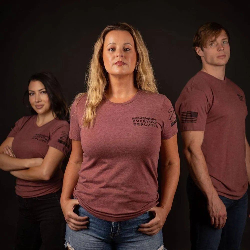 Women's R.E.D. All Forces Club Exclusive T-Shirt - Burgundy Heather