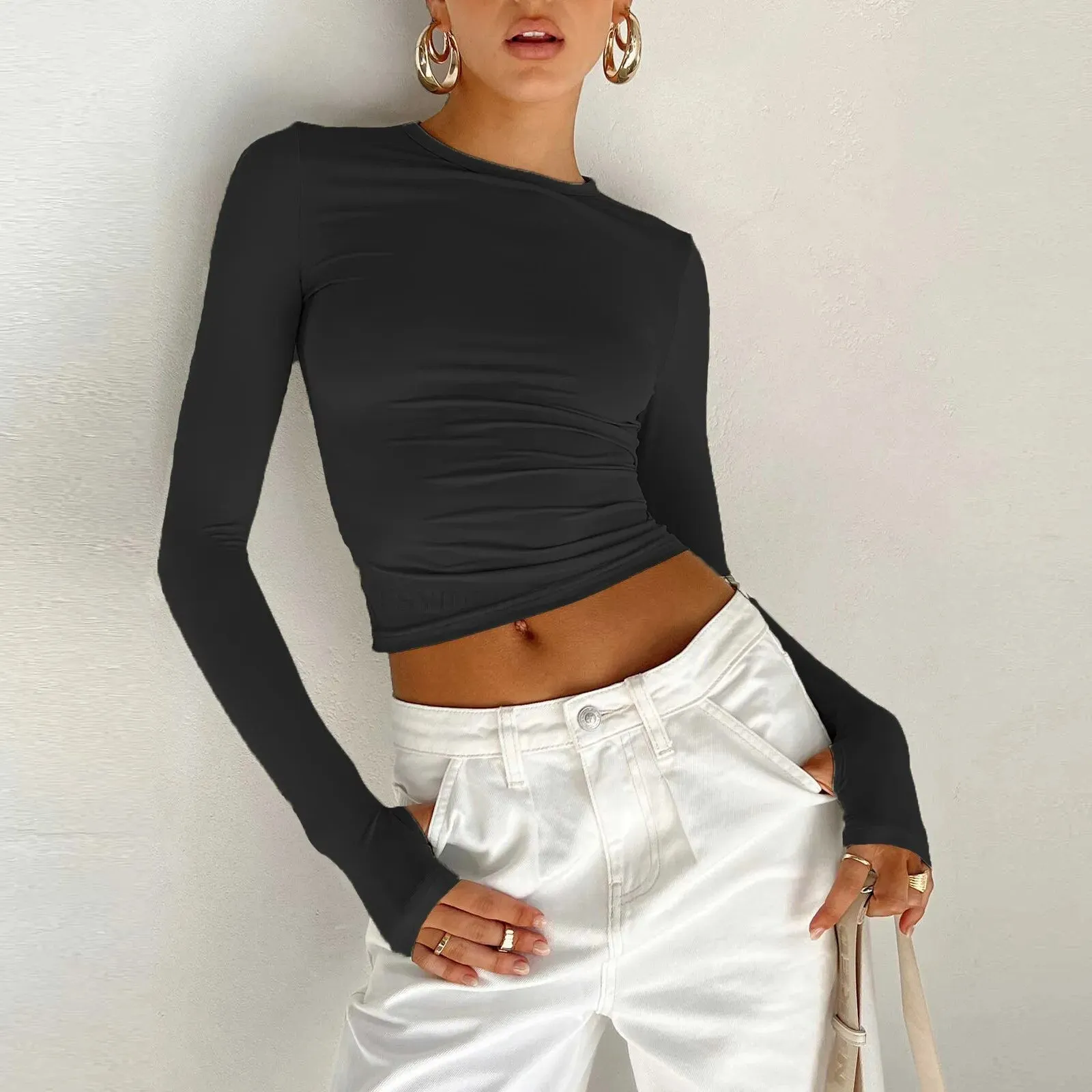Y2K Long Sleeve Slim Fit T-Shirt