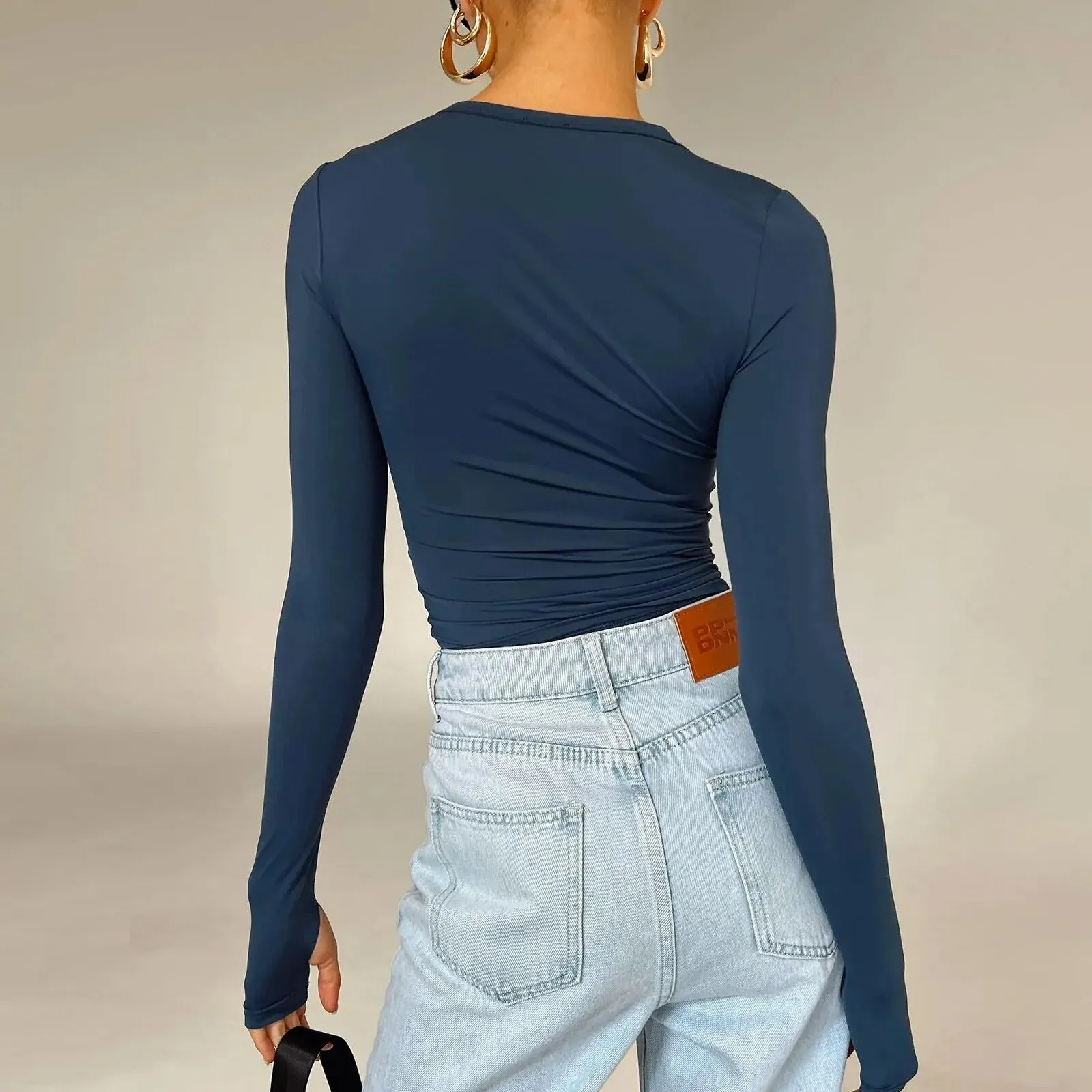 Y2K Long Sleeve Slim Fit T-Shirt