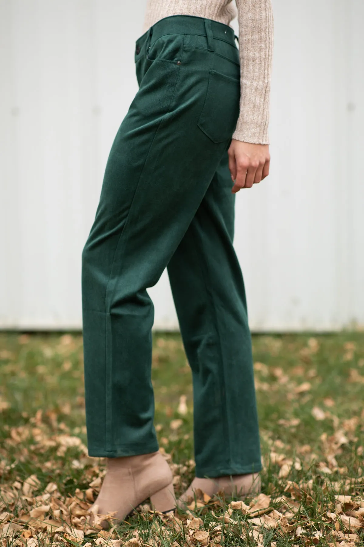 YMI Hunter Green Straight Leg Pants