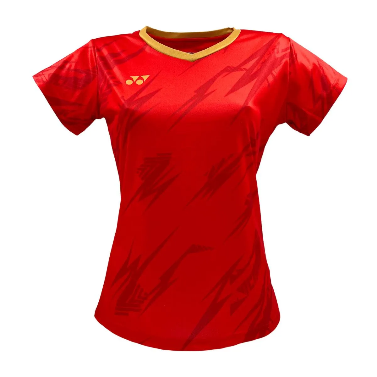 Yonex YTL8 Womens Tennis T-Shirt - Red / Gold
