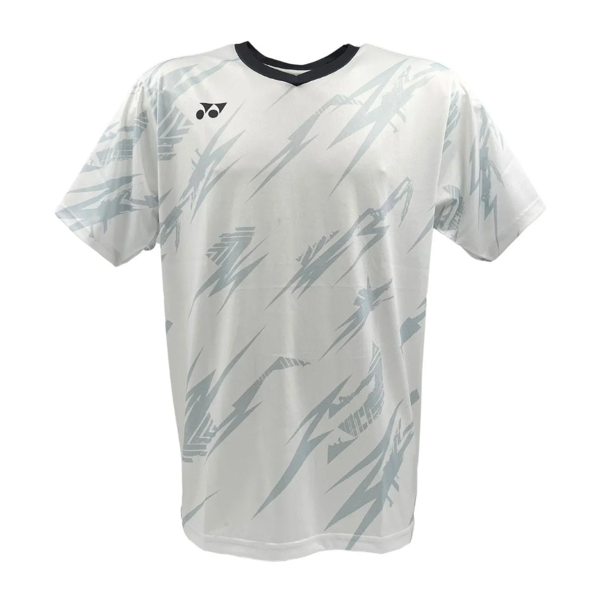 Yonex YTM8 Mens Tennis T-Shirt - White / Charcoal