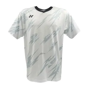 Yonex YTM8 Mens Tennis T-Shirt - White / Charcoal
