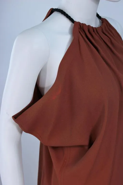 YVES SAINT LAURENT Copper Draped Pant Suit Size 2-4